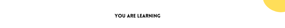 You Are Learning/ Learn from failure