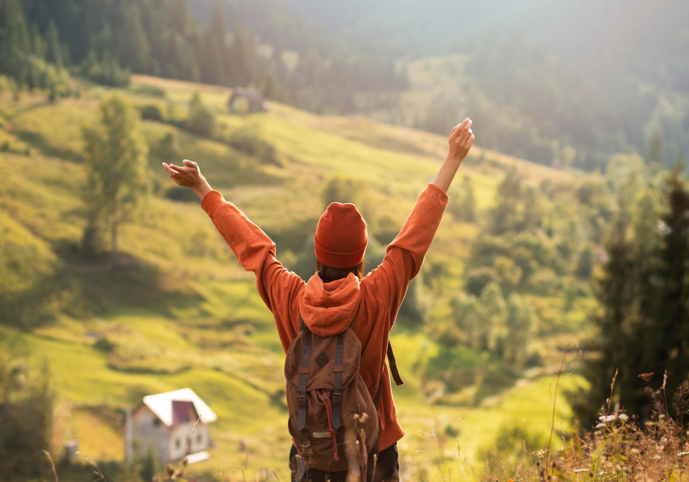 Spend time outside and enjoy nature/feeling blue